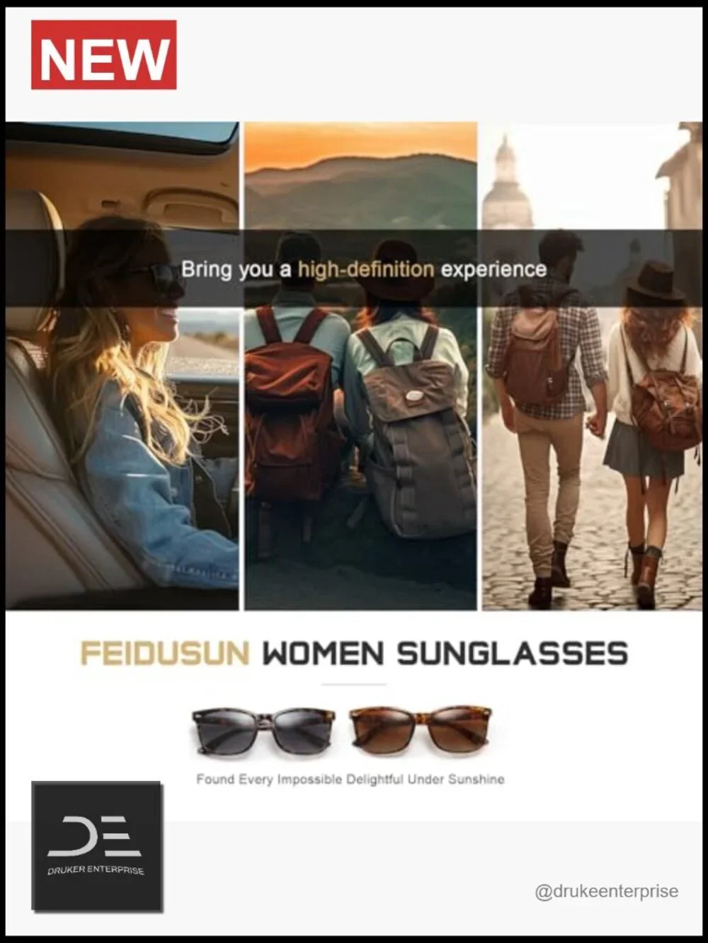 Polarized Sunglasses UV Protection Classic Rectangular Full Frame